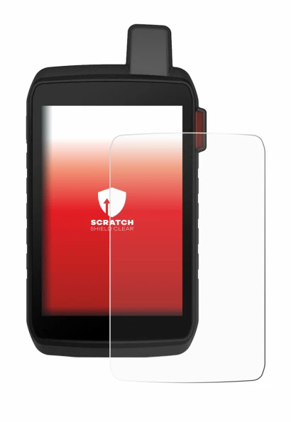 Image de l'appareil Garmin Montana 710i avec une grande variété de protections d'écran.
