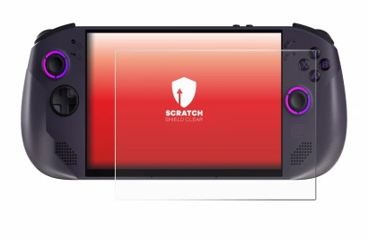 Image de l'appareil Lenovo Legion Go S avec une grande variété de protections d'écran.