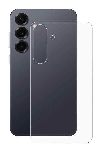 Image de l'appareil Samsung Galaxy S25 Plus (Arrière) avec une grande variété de protections d'écran.