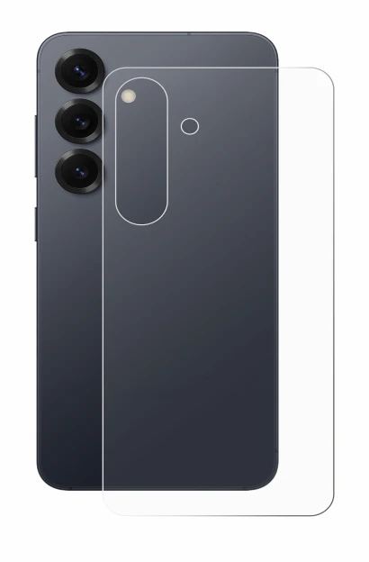 Image de l'appareil Samsung Galaxy S25 Enterprise Edition (Arrière) avec une grande variété de protections d'écran.