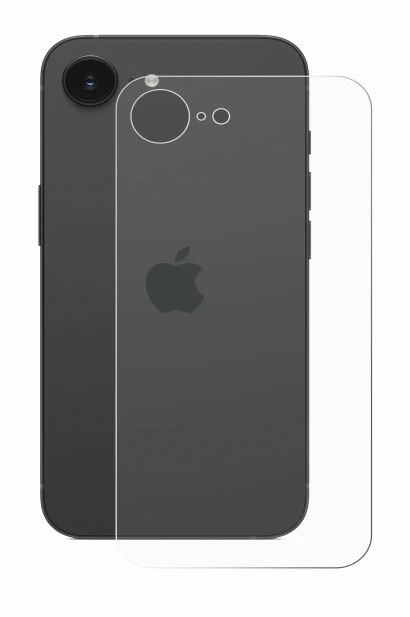 Image de l'appareil Apple iPhone 16e (Arrière) avec une grande variété de protections d'écran.