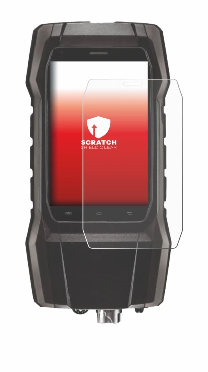 Image de l'appareil Testo 300 avec une grande variété de protections d'écran.