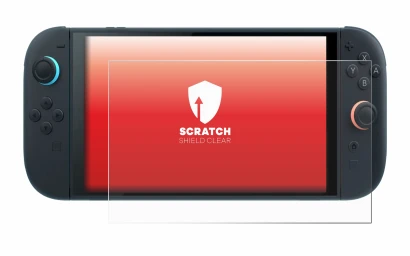 Image de l'appareil Nintendo Switch 2 avec une grande variété de protections d'écran.