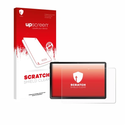 Face avant d’un emballage produit avec le logo de la marque upscreen. À côté, l’appareil Doogee U11 Pro est représenté avec la