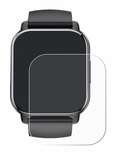 Image de l'appareil Poounur T80 1.95" avec une grande variété de protections d'écran.