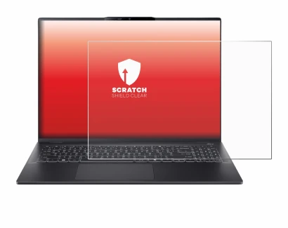 Image de l'appareil Acer Swift 16 AI avec une grande variété de protections d'écran.