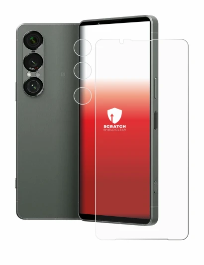 Image de l'appareil Sony Xperia 1 VII (Avant+Caméra) avec une grande variété de protections d'écran.