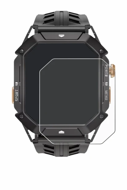 Image de l'appareil Oukitel BT80 avec une grande variété de protections d'écran.