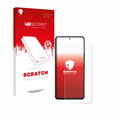 Face avant d’un emballage produit avec le logo de la marque upscreen. À côté, l’appareil ASUS ROG Phone 9 Pro Edition est repr