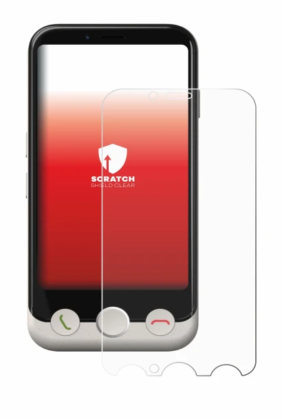 Image de l'appareil Doro Aurora A10 avec une grande variété de protections d'écran.
