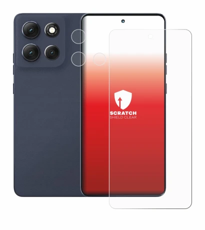 Image de l'appareil Motorola Moto G86 Power (Avant+Caméra) avec une grande variété de protections d'écran.