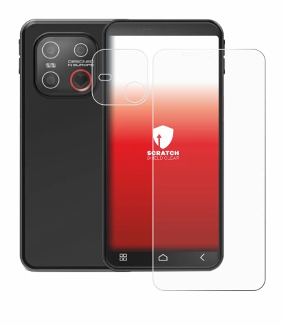 Image de l'appareil Emporia Smart 7 Lite (Avant+Caméra) avec une grande variété de protections d'écran.