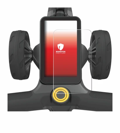 Image de l'appareil PowaKaddy CT12 GPS avec une grande variété de protections d'écran.