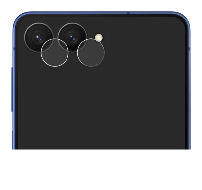 Image de l'appareil Samsung Galaxy Z Flip 7 (Caméra UNIQUEMENT) avec une grande variété de protections d'écran.