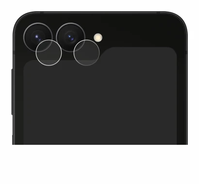 Image de l'appareil Samsung Galaxy Z Flip 7 FE (Caméra UNIQUEMENT) avec une grande variété de protections d'écran.