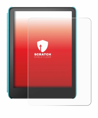 Image de l'appareil Amazon Kindle Colorsoft Kids avec une grande variété de protections d'écran.