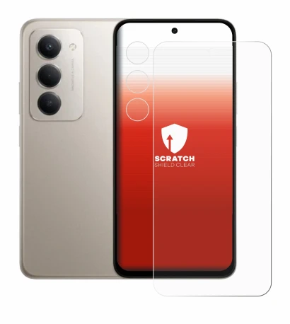 Image de l'appareil Xiaomi Redmi 15 (Avant+Caméra) avec une grande variété de protections d'écran.