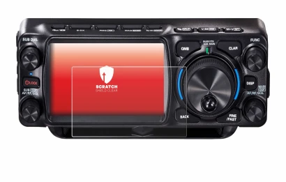 Image de l'appareil Yaesu FTX-1 avec une grande variété de protections d'écran.