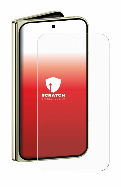 Image de l'appareil Google Pixel 10 Pro Fold avec une grande variété de protections d'écran.