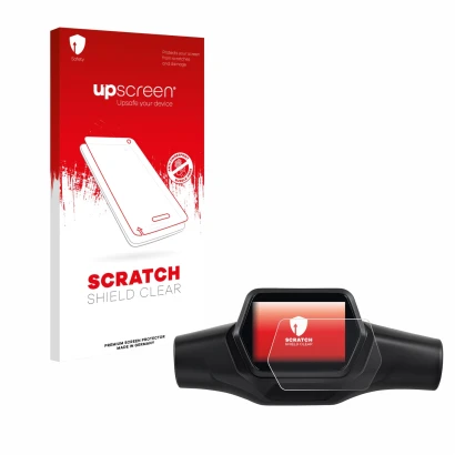 Face avant d’un emballage produit avec le logo de la marque upscreen. À côté, l’appareil Segway Ninebot ZT3 Pro D est représen