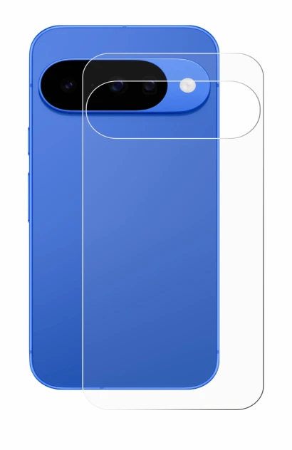 Image de l'appareil Google Pixel 10 (Arrière) avec une grande variété de protections d'écran.