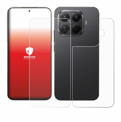 Image de l'appareil Xiaomi 15T Pro (Avant+Arrière) avec une grande variété de protections d'écran.