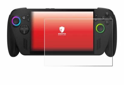 Image de l'appareil ASUS ROG Ally X 2025 avec une grande variété de protections d'écran.