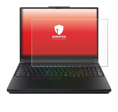 Image de l'appareil Lenovo ThinkPad P16 Gen 3 avec une grande variété de protections d'écran.