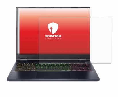 Image de l'appareil Acer Predator Helios Neo 14 AI avec une grande variété de protections d'écran.