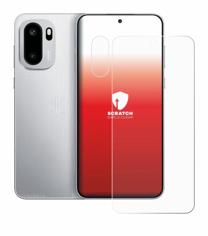 Image de l'appareil OnePlus 15R (Avant+Caméra) avec une grande variété de protections d'écran.