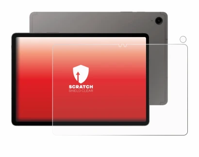 Image de l'appareil Samsung Galaxy Tab S9 FE (Avant+Caméra) avec une grande variété de protections d'écran.