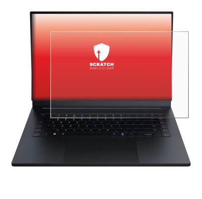 Image de l'appareil Razer Blade 16 2025 avec une grande variété de protections d'écran.