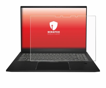 Image de l'appareil MSI Summit A16 AI+ avec une grande variété de protections d'écran.