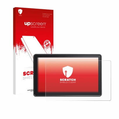 Face avant d’un emballage produit avec le logo de la marque upscreen. À côté, l’appareil Osee G7 Pro est représenté avec la pr