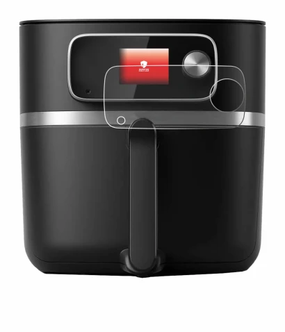 Image de l'appareil Philips Airfryer HD9880/90 avec une grande variété de protections d'écran.