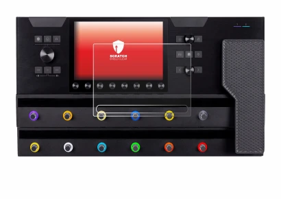 Image de l'appareil Line 6 Helix Stadium XL avec une grande variété de protections d'écran.