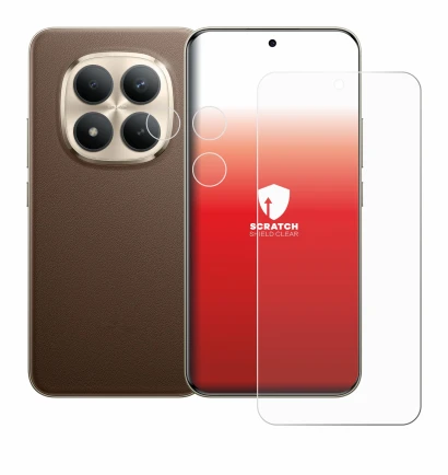 Image de l'appareil Xiaomi Redmi Note 15 Pro Plus 5G (Avant+Caméra) avec une grande variété de protections d'écran.