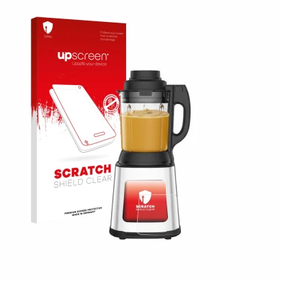 Face avant d’un emballage produit avec le logo de la marque upscreen. À côté, l’appareil Moulinex LM83SD10 est représenté avec