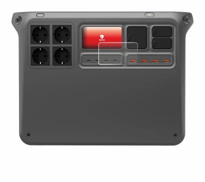 Image de l'appareil DJI Power 2000 avec une grande variété de protections d'écran.