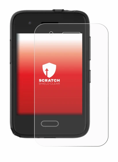 Image de l'appareil Xplora One avec une grande variété de protections d'écran.