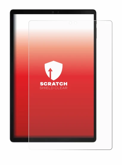 Image de l'appareil ZTE Blade X1001 avec une grande variété de protections d'écran.