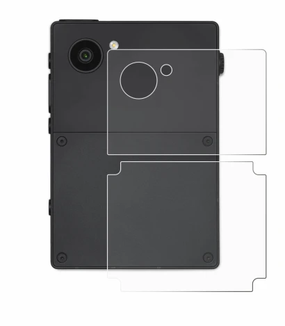 Image de l'appareil Light Phone 3 (Arrière) avec une grande variété de protections d'écran.