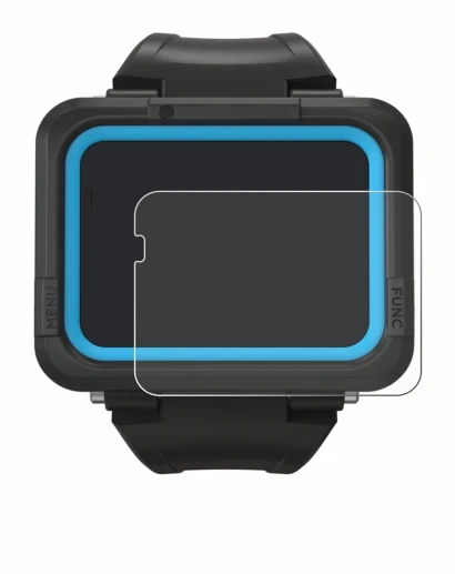 Image de l'appareil Shearwater PEREGRINE dive computer avec une grande variété de protections d'écran.