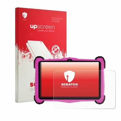 Face avant d’un emballage produit avec le logo de la marque upscreen. À côté, l’appareil EagleSoar E_764_EEA-P est représenté
