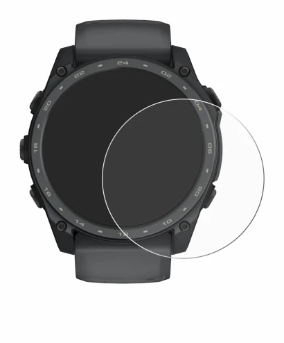 Image de l'appareil Garmin Tactix 8 Amoled Cerakote (51 mm) avec une grande variété de protections d'écran.