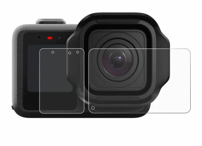Image de l'appareil GoPro Mission 1 Pro avec une grande variété de protections d'écran.