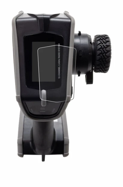 Image de l'appareil Spektrum DX Rugged Plus avec une grande variété de protections d'écran.
