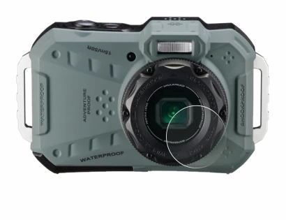 Image de l'appareil Ricoh Pentax WG-1000 (Lentille) avec une grande variété de protections d'écran.