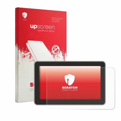 Face avant d’un emballage produit avec le logo de la marque upscreen. À côté, l’appareil Bambu Lab H2S est représenté avec la