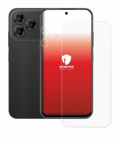Image de l'appareil ZTE Blade V80 Vita (Avant+Caméra) avec une grande variété de protections d'écran.